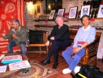 Una serata all'insegna dell'Arte - (da sinistra) Yildirim Orer autore del fumetto Dago, il maestro Beccari Fabrizio Nestore e Dam Choi Lama pittore di mandala